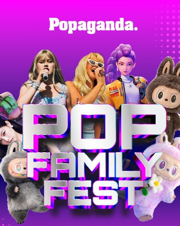 A POP FAMILY FEST Kpop x Labubu x Pop banner